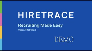 Most Affordable and Flexible Applicant Tracking System - HireTrace | Demo