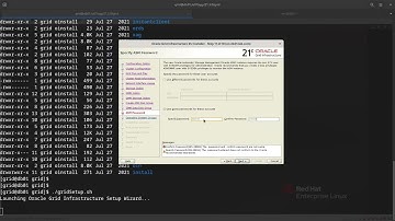 Installing Oracle 21C Grid Infrastructure on Red Hat 8