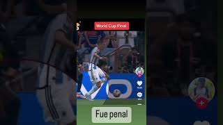 Penal a Angel Di Maria final Qatar 2022