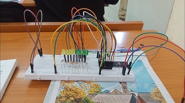 Lắp ráp mạch vi điều khiển AT89S52 điều khiển 8 led nối với cổng P2 sáng dần, tắt dần