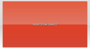 Hide/Show Select2