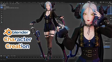Making a Character in Blender 3D - Scissor Blade Lady