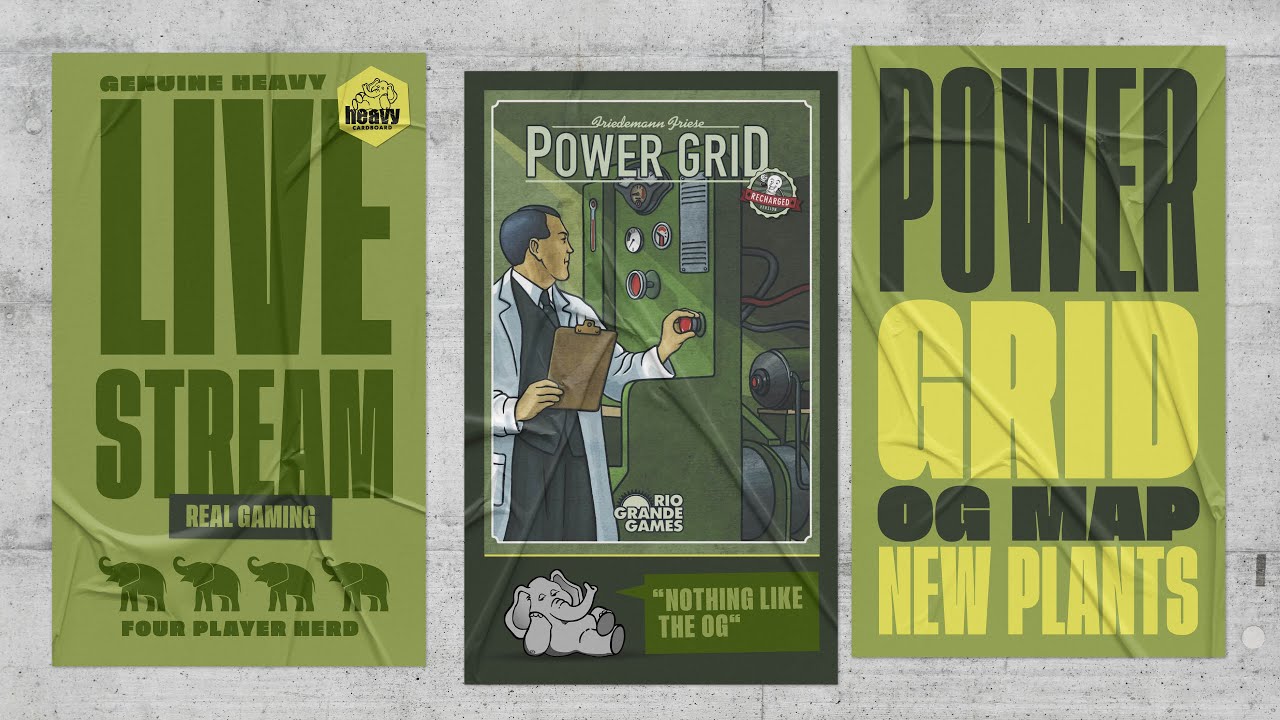 Power Grid: Germany w/New Power Plant #-1 5p Teaching, Play-through, & RoundTable by Heavy Cardboard