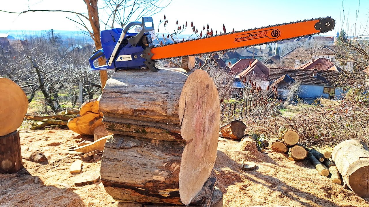 FarmerTec Holzfforma G395xp 105cm, big wood !!! - YouTube