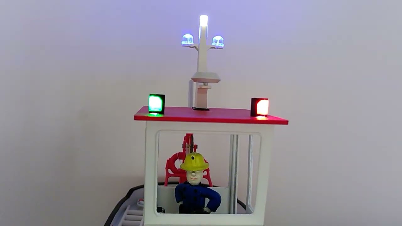 RC Dozer Fire Boat | Lights Test