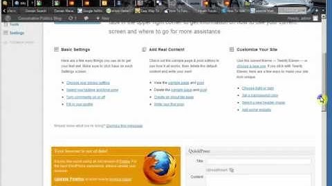 Installing Wordpress With Multisite and Ez Business Builder Part 1.FLV