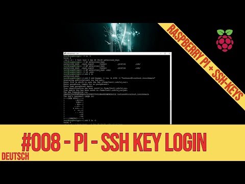 #008|DE - Raspberry Pi - 1-klick Login mit private und public Key (SSH/RSA)
