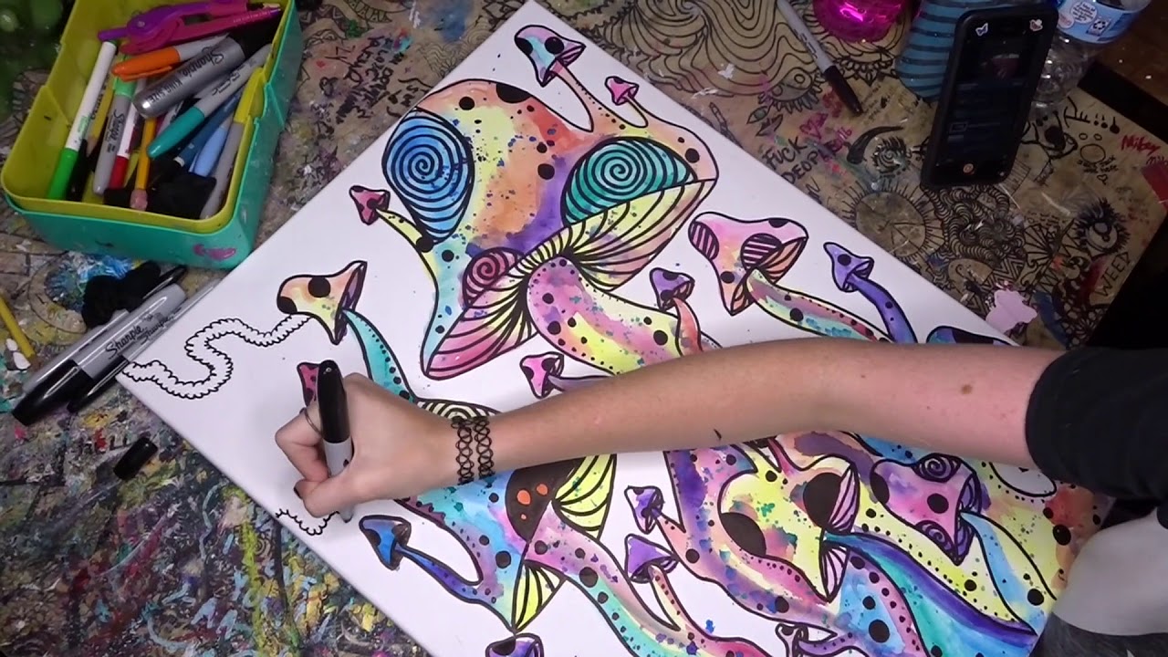 howtomakezentangles, hippies, hippieart, youtubers, speedpainting, painting...