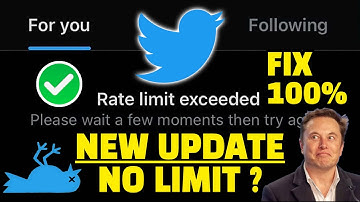Rate Limit Exceeded Twitter Posts/Day Limit FIX 100% Working ✅ Rate Limit Exceeded 🤔 No Limit Again?