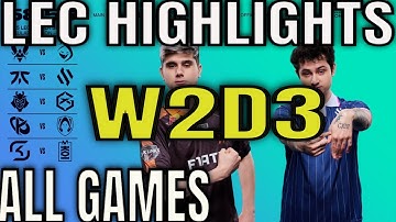 LEC Highlights ALL GAMES W2D3 27-01-25 - Week 2 Day 3