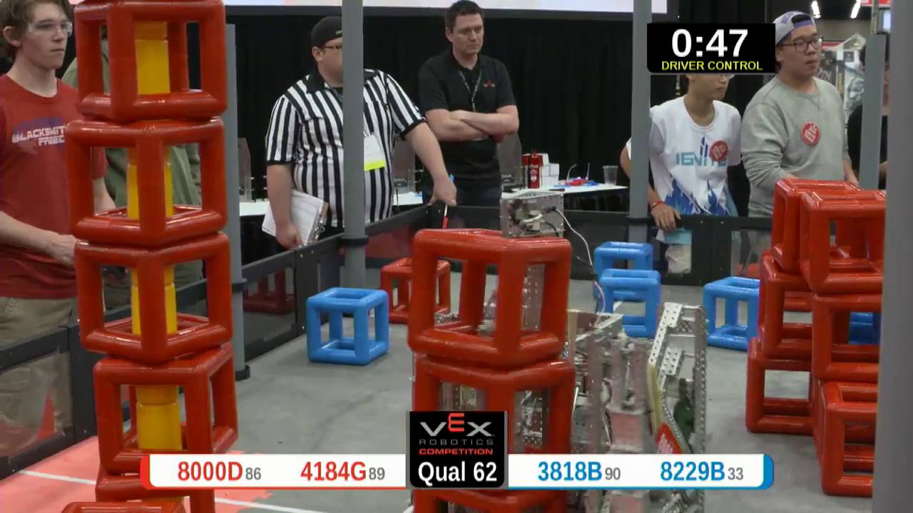2015 VRC Sci Q62 - 8000D 4184G vs 3818B 8229B - 72 to 67 - VEX Worlds 2015 - Science Division