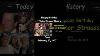 Happy birthday Peter Strauss, born February 20, 1947. Profile