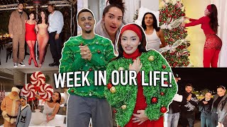 OUR CHRISTMAS HOUSE TOUR, KARLA’S MOM’S BIRTHDAY SURPRISE, UGLY SWEATER PARTY, + MUCH MORE!!) 🎄