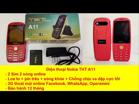 Điện thoại cho người già THT A11 (PIN TRÂU, SÓNG KHỎE, CHỐNG CHỊU VA ĐẬP CỰC TỐT)