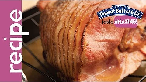 Maple Peanut Butter Glazed Spiral Ham recipe