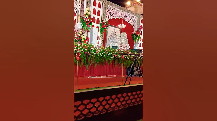 Wedding decoration #weddingstage #decoration #lawgirl #trending #youtubeshorts #royal  #decoration