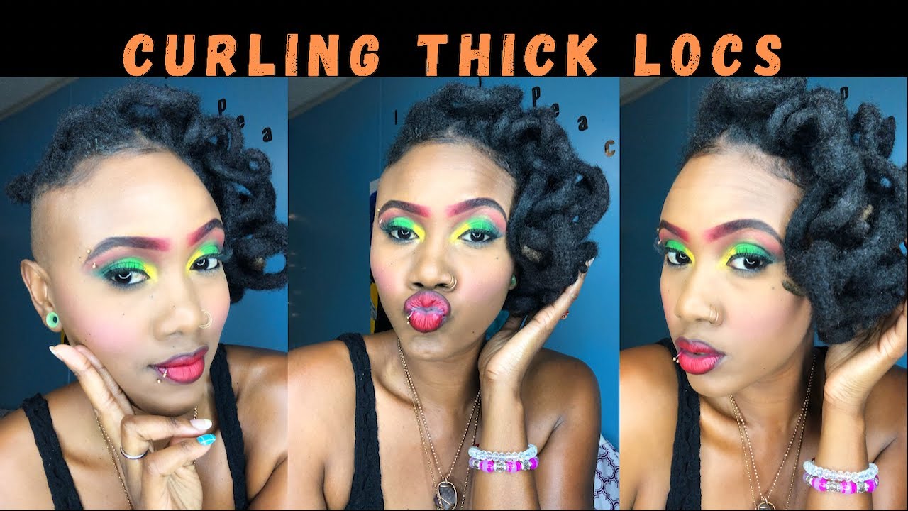 Loc tutorial flexi rods Thick Locs YouTube
