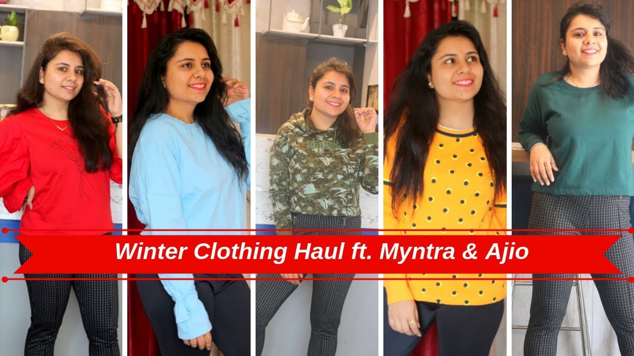 winter wear for ladies on myntra