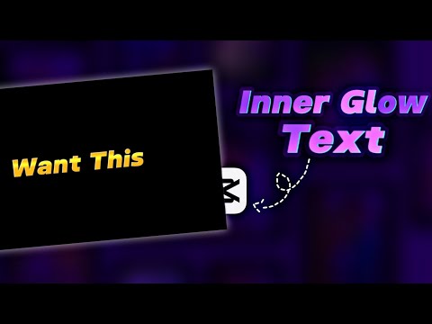 Capcut | Inner glow text edit 😍 | New trend