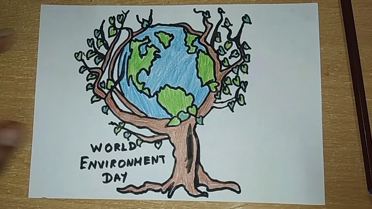 World environment day drawing | drawing Environment day - YouTube