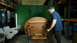 How To Set Up A Folding Rental Table For Events