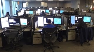 "On the Clock" inside Arlington's 911 Center