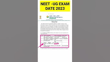 NEET-UG exam date 2023 //NEET exam date 2023..