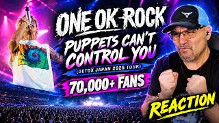 Download lagu 1st Time Hearing ONE OK ROCK's 'Puppets Can't Control You' with 70,000 Fans is PURE MAGIC 🤯 REACTION