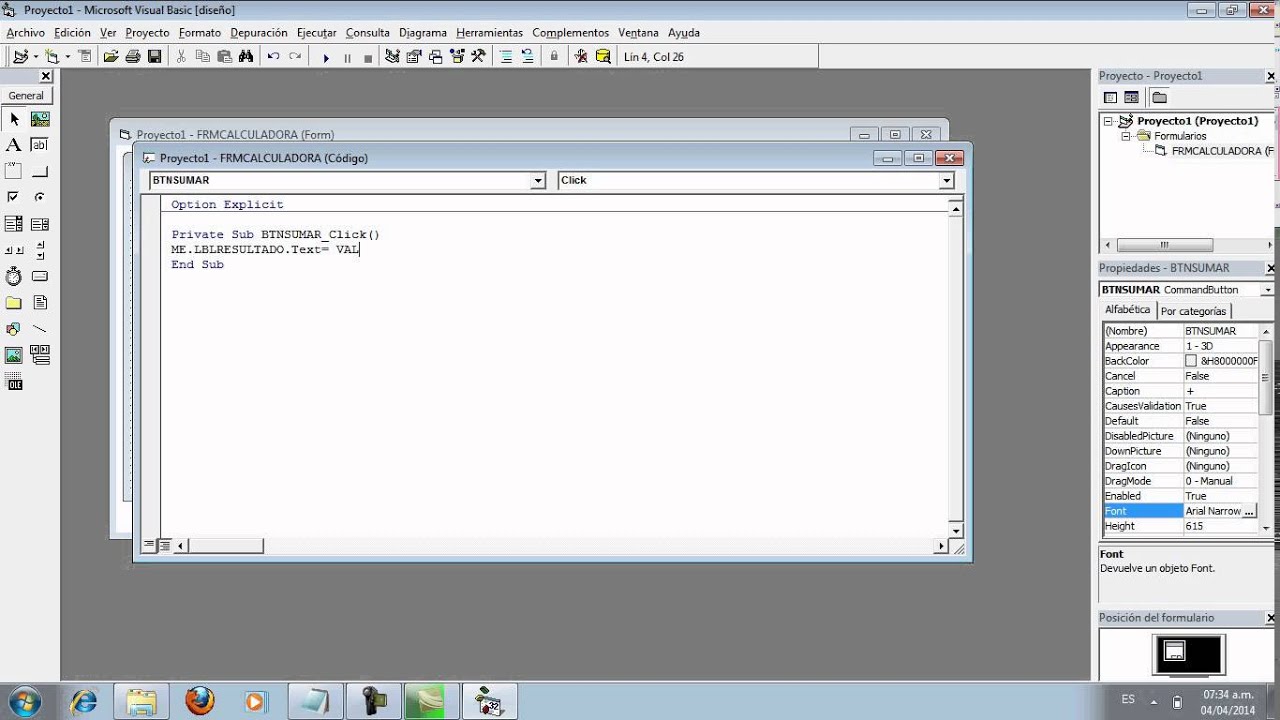 CALCULADORA EN VISUAL BASIC 6.0 YouTube