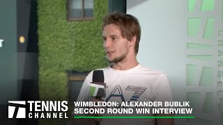 Alexander Bublik Gaining Confidence After Second Round Win | 2023 Wimbledon Interview