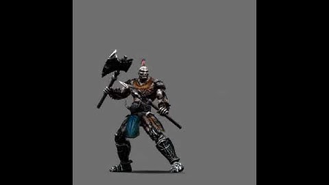 3DModels-Textures: Animated Underworld Warrior Character