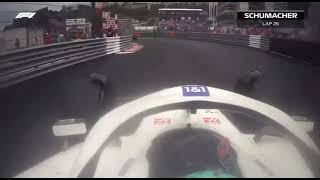 Mick Schumacher crash at Monaco GP 2022