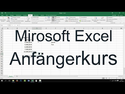 Excel 2013, 2016: Anfängerkurs - Der Grundkurs für Einsteiger [Tutorial, Teil 1]