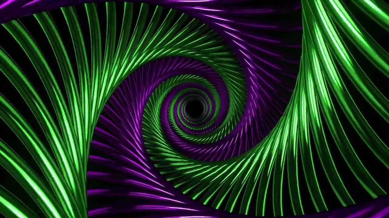 8 Hours 4K Abstract Swirl Spiral EndLess Tunnel | Background Party