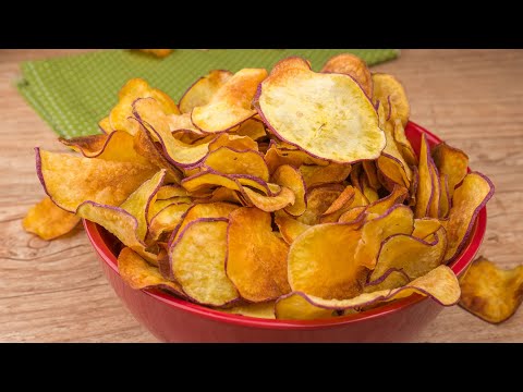 CHIPS DE BATATA DOCE NA AIRFRYER CROCANTE E SAUDÁVEL APENAS 3 INGREDIENTES | Cook'n Enjoy 584