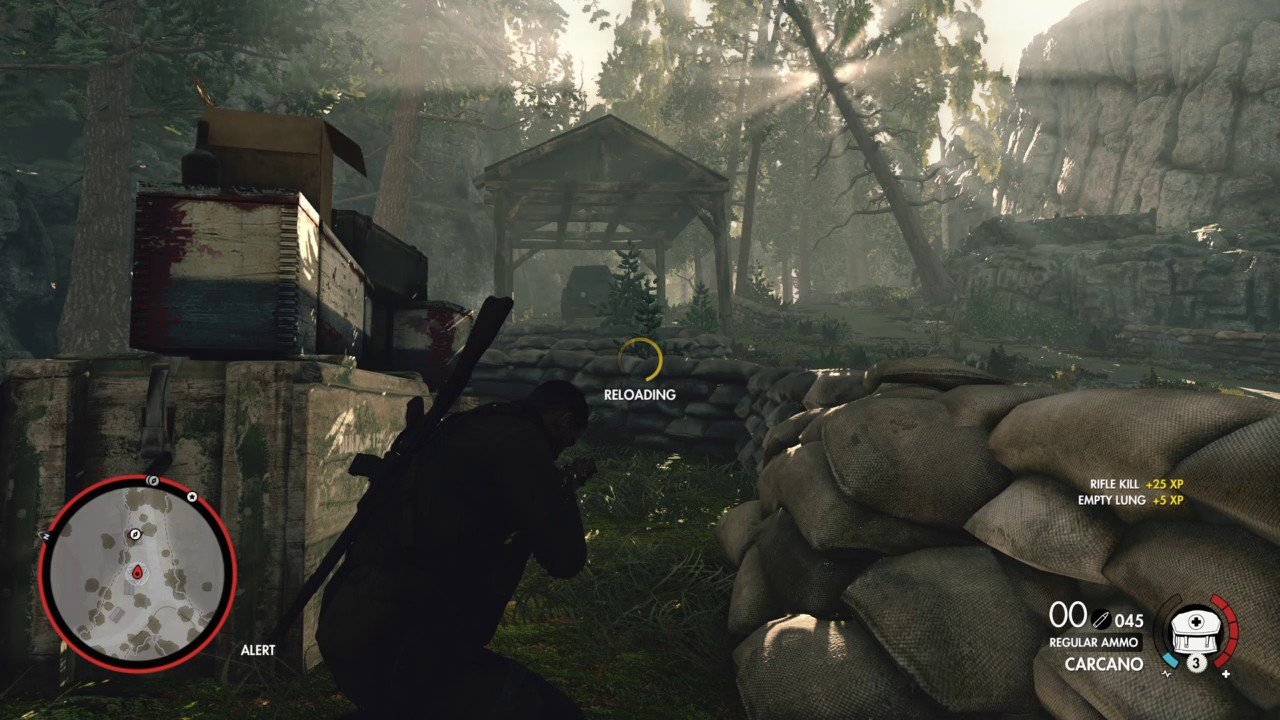 Sniper Elite 4 Mission 3, part 6 Destroy the Sd. Klz 222 armoured