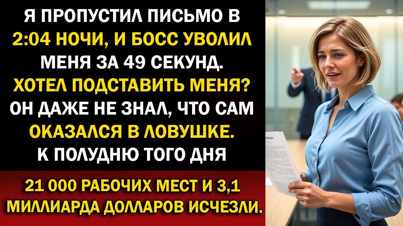 «Собирай свои вещи» — Меня уволили за письмо в 2:04, а к полудню рухнули 21 000 мест и $3,1 млрд