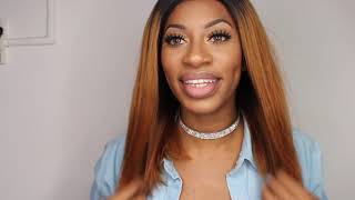 Autumn Vibes & Perfect Lace... ft SUPERB WIGS Pre-Colored Ombre Blonde Bob -