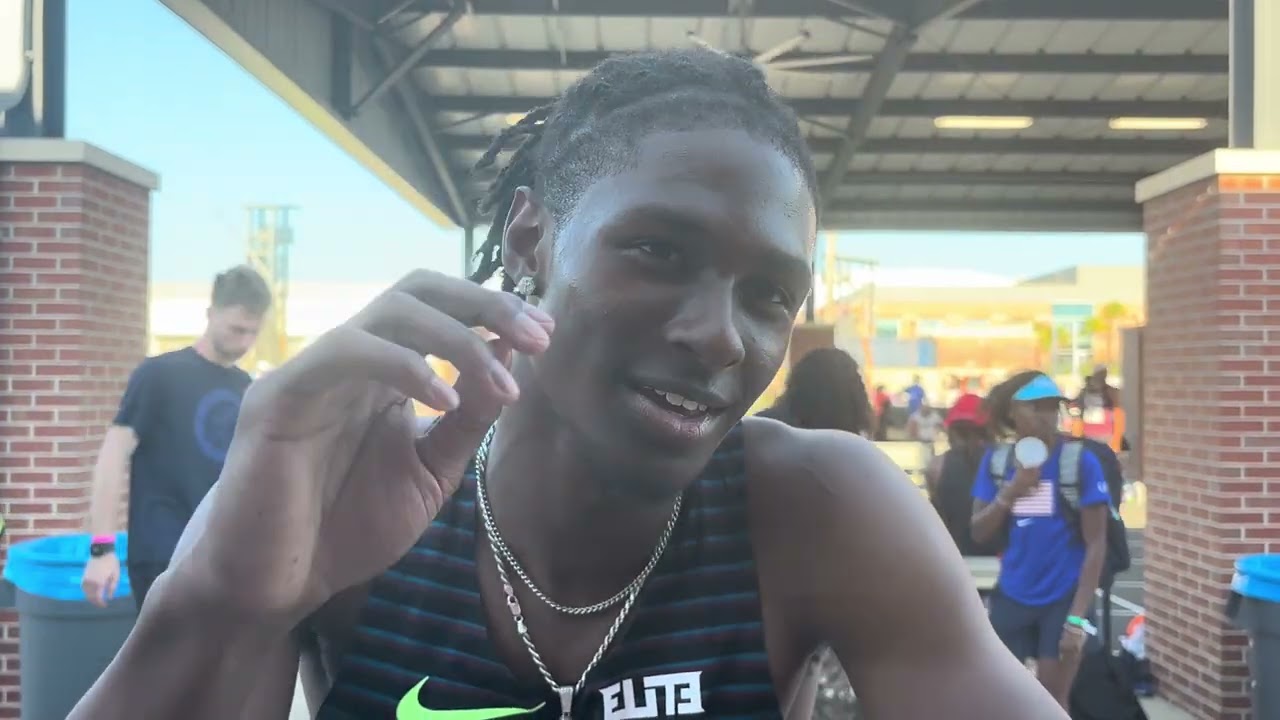 Tate Taylor Reacts To 20.05 200m High School Record At Tom Jones, Excited For Pro 4x100m Tomorrow