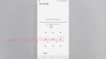 Android Nougat : How to set unlock pattern screen lock type on Samsung Galaxy S8 or S8+