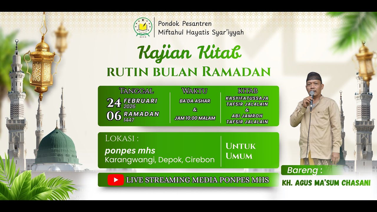 (Live) Dokumentasi Kajian Rutinan Kitab Di Bulan Ramadan