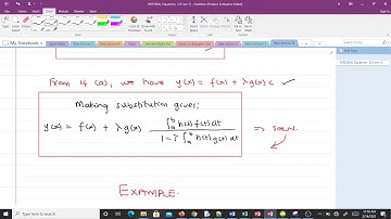 Method for solving a Fredholm