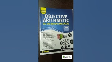 OBJECTIVE ARITHMETIC RS AGRAWAL S Chand Publication #bestbook #SSC #RailwayExams  #buybooks