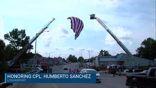 Funeral Procession for Logansport's Cpl. Humberto Sanchez