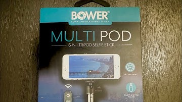 Bower Multi Pod 6-in-1 Tripod Selfie Stick unboxing
