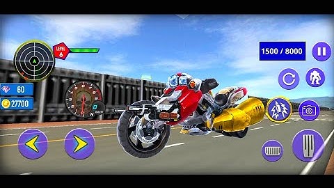 Shark Robot Car Game - Tornado Robot Bike Games 3D - Android Gameplay Part 2