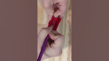 Red thread cutting loop #asmr #visuallysatisfying #oddlysatisfying #threadcutting #asmrsounds