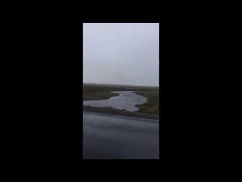 Island 2013: Regensturm in der Skeithararsandur