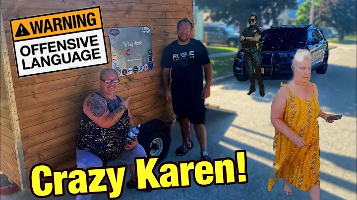 Crazy Karen Harassing Us While Magnet Fishing (COP...