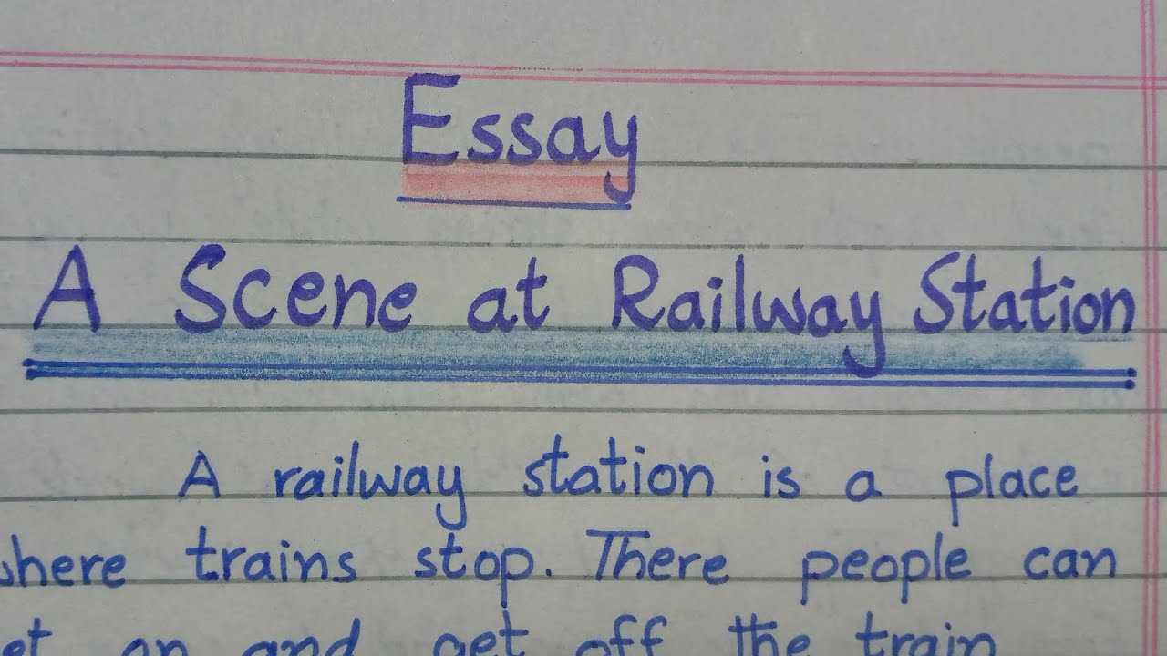 quotes for essay a scene at railway station